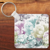 Mixed Bouquet Personalisiert Bridesmaid Schlüssela Schlüsselanhänger (Vorderseite)