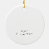 Mixed Breed Dog Christmas Tree Custom Ornament (Hinten)