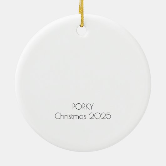 Mixed Breed Dog Christmas Tree Custom Ornament (Hinten)