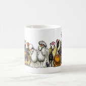 Mixed breeds of chicken and poultry mug kaffeetasse (Mittel)