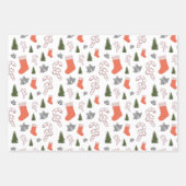 Mixed Christmas Pattern Motifs Set Geschenkpapier Set (Vorderseite)