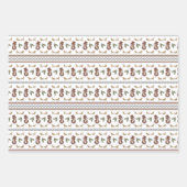 Mixed Christmas Pattern Motifs Set Geschenkpapier Set (Vorderseite 3)
