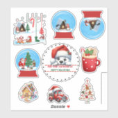 Mixed Christmas Stickers Aufkleber (Blatt)