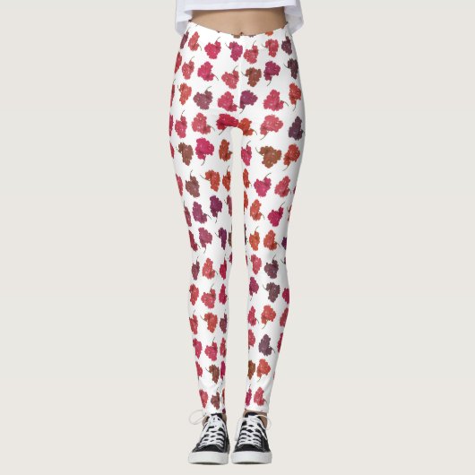 Mixed colors flowers bright motif pattern leggings (Vorderseite)