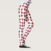 Mixed colors flowers bright motif pattern leggings (Rechts)