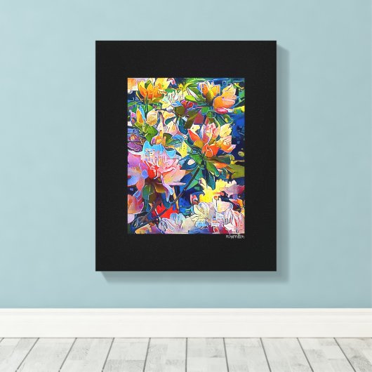 Mixed Digital Media Black Wrapped Canvas Art Leinwanddruck (Insitu (Holzboden))