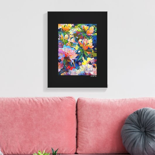Mixed Digital Media Black Wrapped Canvas Art Leinwanddruck (Insitu (Wohnzimmer))