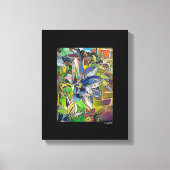 Mixed Digital Media Black Wrapped Canvas Art Leinwanddruck (Vorderseite)