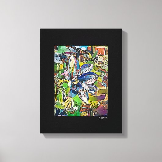 Mixed Digital Media Black Wrapped Canvas Art Leinwanddruck (Vorderseite)