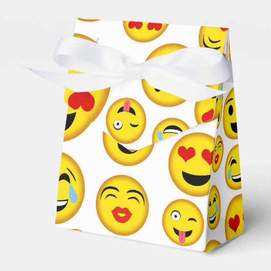 Mixed Emoji-Muster lustige Gastgeschenk Geschenkschachtel (Vorderseite)