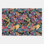 Mixed Fall Floral Blätter Berry Watercolor Muster (Vorderseite)