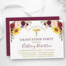 Mixed Floral Medical Graduation Party for Water co