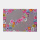 Mixed flowers in modern art fußmatte (Vorderseite)