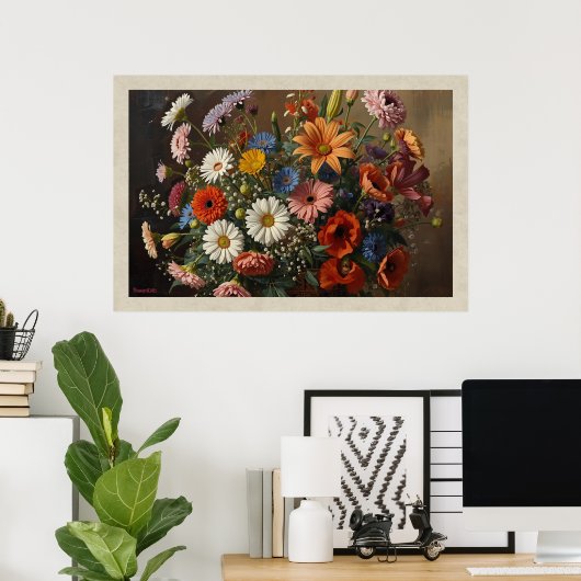 Mixed Flowers Poster (Heimbüro)