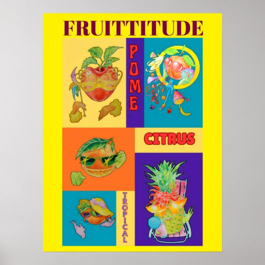 MIXED FRUIT PERSONALITY DISPLAY POSTER (Vorne)