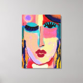 Mixed Gefühle Abstrakte digitale Malerei Leinwanddruck (Vorderseite)