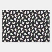 Mixed Halloween Patterns Ghost Bats Stars Geschenkpapier Set (Vorderseite)