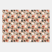 Mixed Halloween Patterns Ghost Pumpkins Bats Geschenkpapier Set (Vorderseite 2)