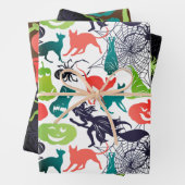 Mixed Halloween Patterns Set von 3 Spooky Fun Geschenkpapier Set (Beispiel)