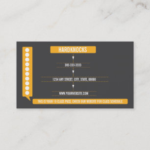 Mixed Martial Art Business Card 10 Class Pass Card Treuekarte