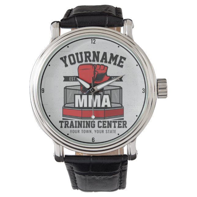 Mixed Martial Arts ADD NAME MIXED MARTIAL ARTS Fig Armbanduhr (Vorderseite)