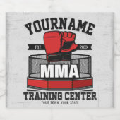 Mixed Martial Arts ADD NAME MIXED MARTIAL ARTS Fig Bierflaschenetikett (Einzelnes Label)