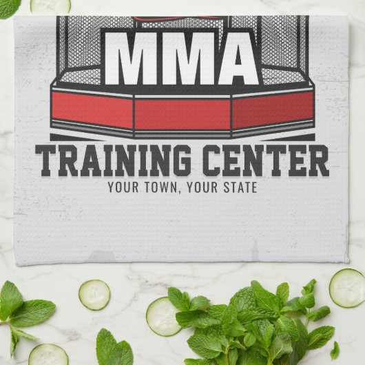 Mixed Martial Arts ADD NAME MIXED MARTIAL ARTS Fig Geschirrtuch (Gefaltet)