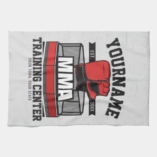 Mixed Martial Arts ADD NAME MIXED MARTIAL ARTS Fig Geschirrtuch (Horizontal)