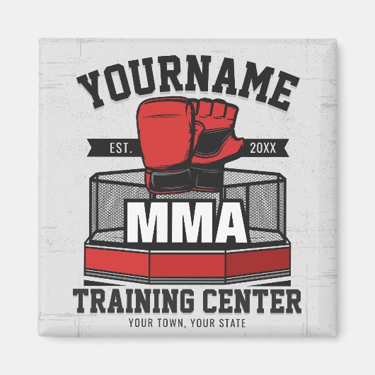 Mixed Martial Arts ADD NAME MIXED MARTIAL ARTS Fig Magnet (Vorne)