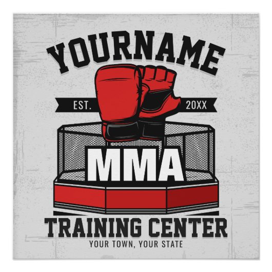 Mixed Martial Arts ADD NAME MIXED MARTIAL ARTS Fig Poster (Vorderseite)