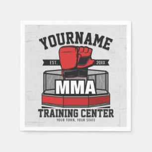 Mixed Martial Arts ADD NAME MIXED MARTIAL ARTS Fig Serviette