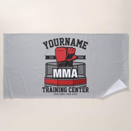 Mixed Martial Arts ADD NAME MIXED MARTIAL ARTS Fig Strandtuch (Vorderseite)