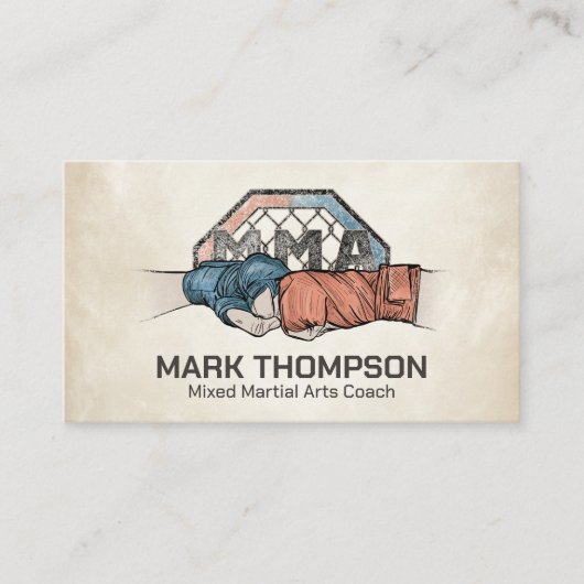 MIXED MARTIAL ARTS - Ausbildung von Kampfkünsten Visitenkarte (Vorderseite)