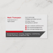 MIXED MARTIAL ARTS - Ausbildung von Kampfkünsten Visitenkarte (Rückseite)