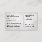 MIXED MARTIAL ARTS - Ausbildung von Kampfkünsten Visitenkarte (Rückseite)