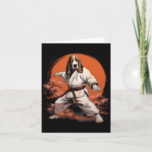 Mixed Martial Arts Bet Hound Dog Karate Karte (Vorderseite)