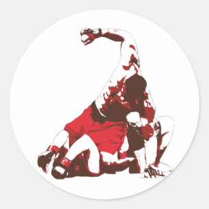 MIXED MARTIAL ARTS Boden u. Pfund Runder Aufkleber