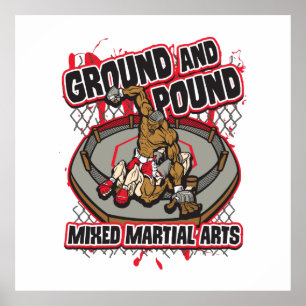 MIXED MARTIAL ARTS Boden und Pfund Poster