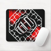 MIXED MARTIAL ARTS Cage Fist #USAPatriotGraphics © Mousepad (Mit Mouse)