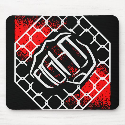 MIXED MARTIAL ARTS Cage Fist #USAPatriotGraphics © Mousepad (Vorne)