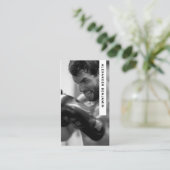 MIXED MARTIAL ARTS Coach & Trainer Foto QR Code Bu Visitenkarte (Stehend Vorderseite)