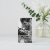 MIXED MARTIAL ARTS Coach & Trainer Foto QR Code Bu Visitenkarte (Stehend Vorderseite)