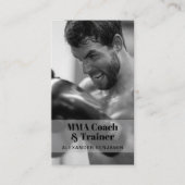 MIXED MARTIAL ARTS Coach & Trainer Foto QR Code Bu Visitenkarte (Vorderseite)