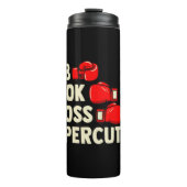 Mixed Martial Arts Combat - Jab Hook Cross Uppercu Thermosbecher (Vorderseite)