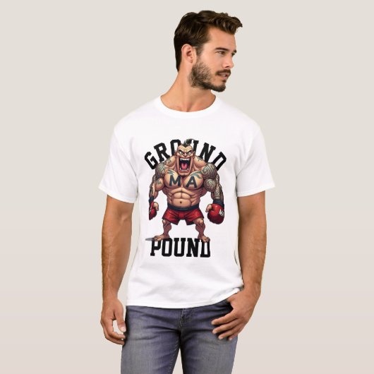 Mixed Martial Arts der Kampfkünste FIGHTER BODEN T-Shirt (Vorne ganz)