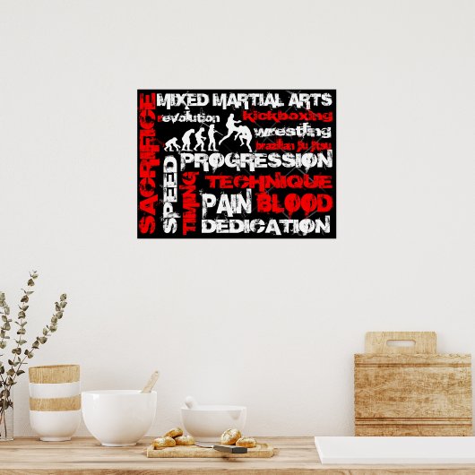 Mixed Martial Arts - Elements of Revolution Poster (Küche)