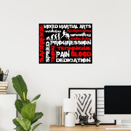 Mixed Martial Arts - Elements of Revolution Poster (Heimbüro)