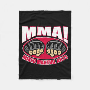 MIXED MARTIAL ARTS Fäuste Fleecedecke