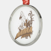 MIXED MARTIAL ARTS Felsen Ornament Aus Metall (Links)