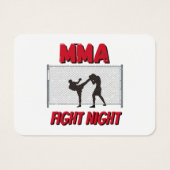 MIXED MARTIAL ARTS Fight Night Text und Silhouette (Rückseite)
